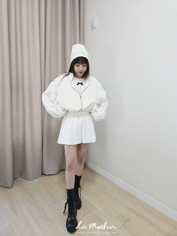 尼龍抽繩澎袖外套